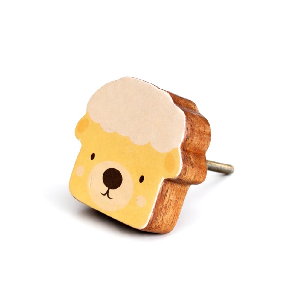 Kids Handmade Acacia Wood Sheep Drawer Knob